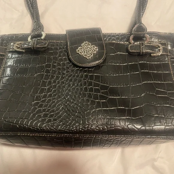 Unbranded Vegan Leather Purse Crocodile Print W Perfect Pockets &Built In Wallet - Picture 2 of 16